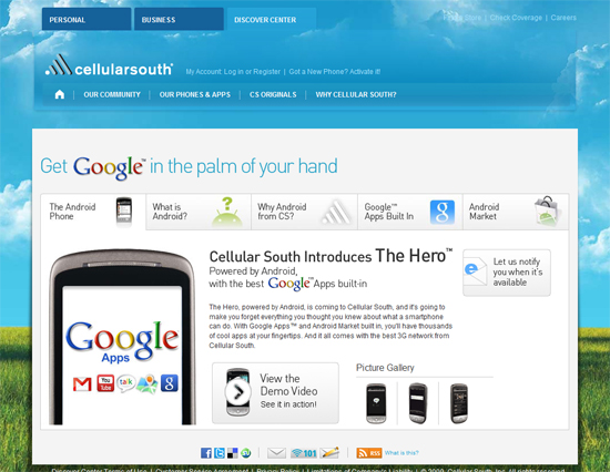 cellular-south-htc-hero cellular-south-htc-hero