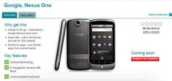 Nexus One - vodafone Nexus One - vodafone