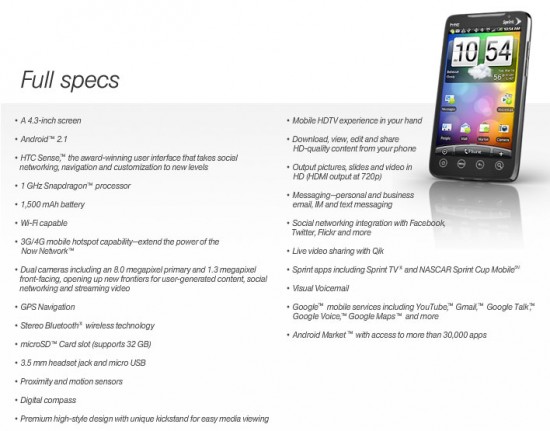 evo4g-specs evo4g-specs
