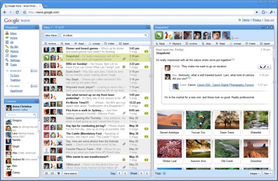 google-wave-screenshot google-wave-screenshot