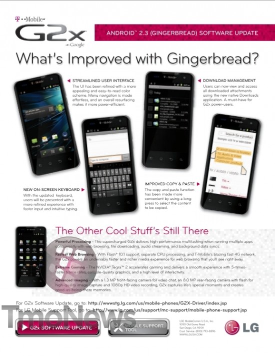 LG G2X Gingerbread Baked