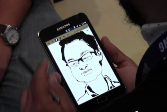 IFA 2011 Sketching with Samsung Galaxy Note