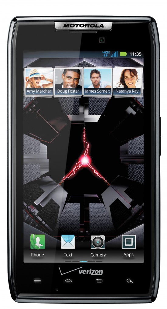 DROID RAZR Front Home VZW 550x1018 Motorola RAZR | Scheda Tecnica, Foto, Caratteristiche