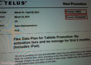 telus tablet flex plan