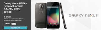 GNex in stock Google PLay
