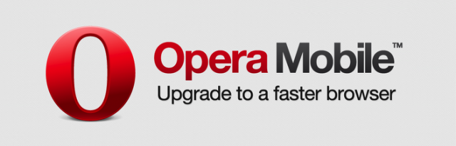Opera Mobile browser banner