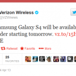 verizon galaxy s4 pre-orders