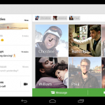 Google Plus Hangouts tablet