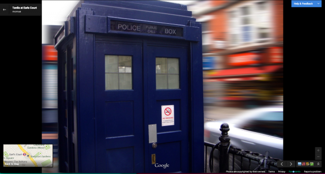 Doctor Whos Tardis Makes Appearance On Google Maps 360 Doctor Whos Tardis Makes Appearance On Google Maps 360