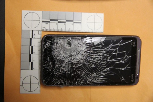 htc evo 3d stops bullet