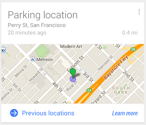 parked car google