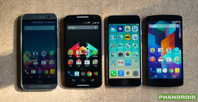 Moto X 2014 display size comparison DSC07045