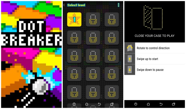 HTC Dot View Breaker game
