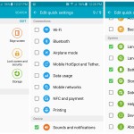 Samsung Galaxy S6 Quick settings