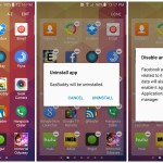 Samsung Galaxy S6 uninstall delete apps