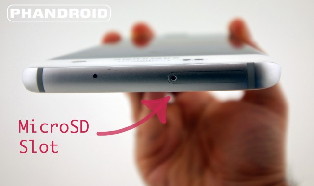 Android phone with micro sd card slot