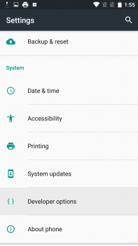 OnePlus 3 Developer Options Screenshot_20160616-135512