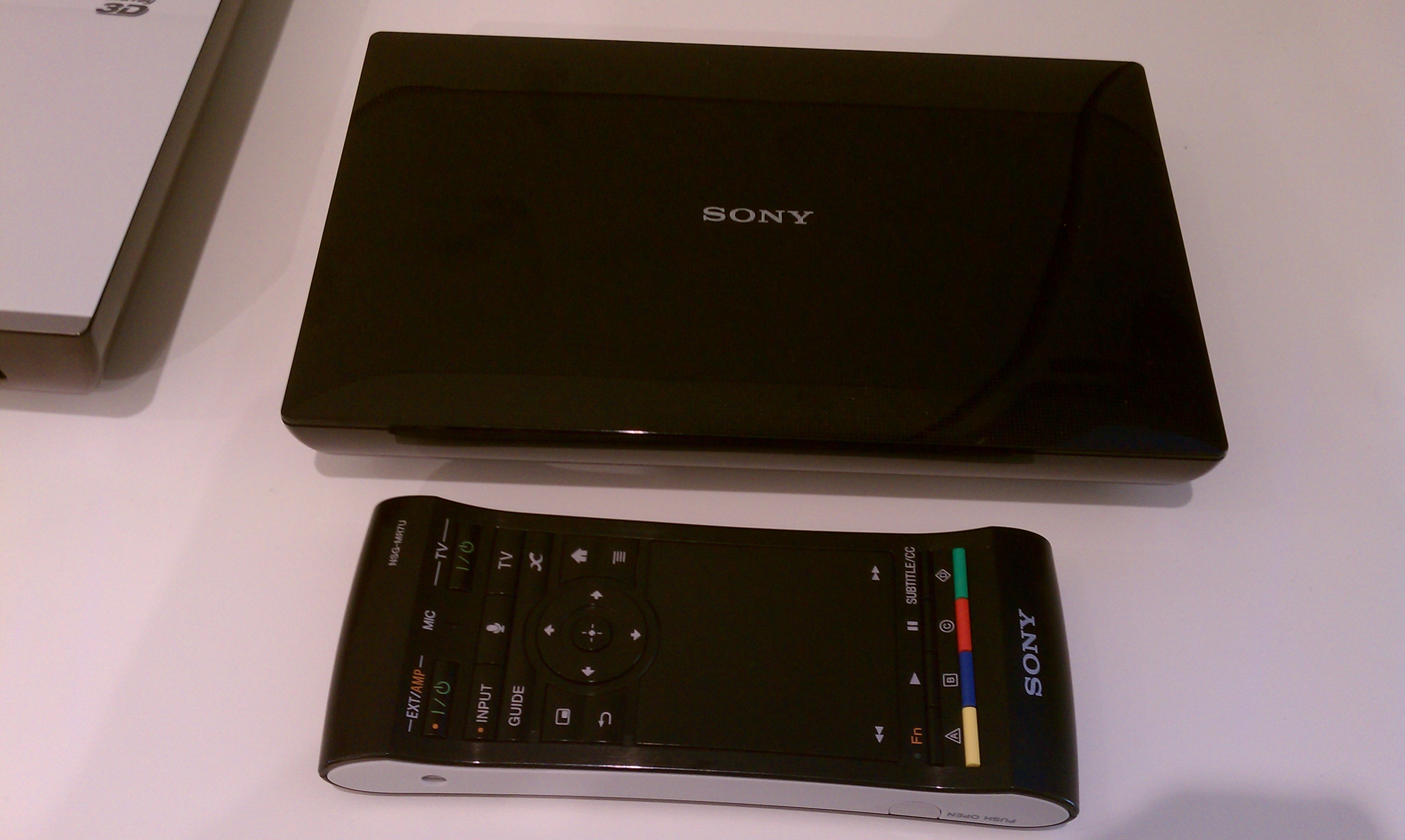 Sony and Google show off new Google TV box at Palo Alto, CA event