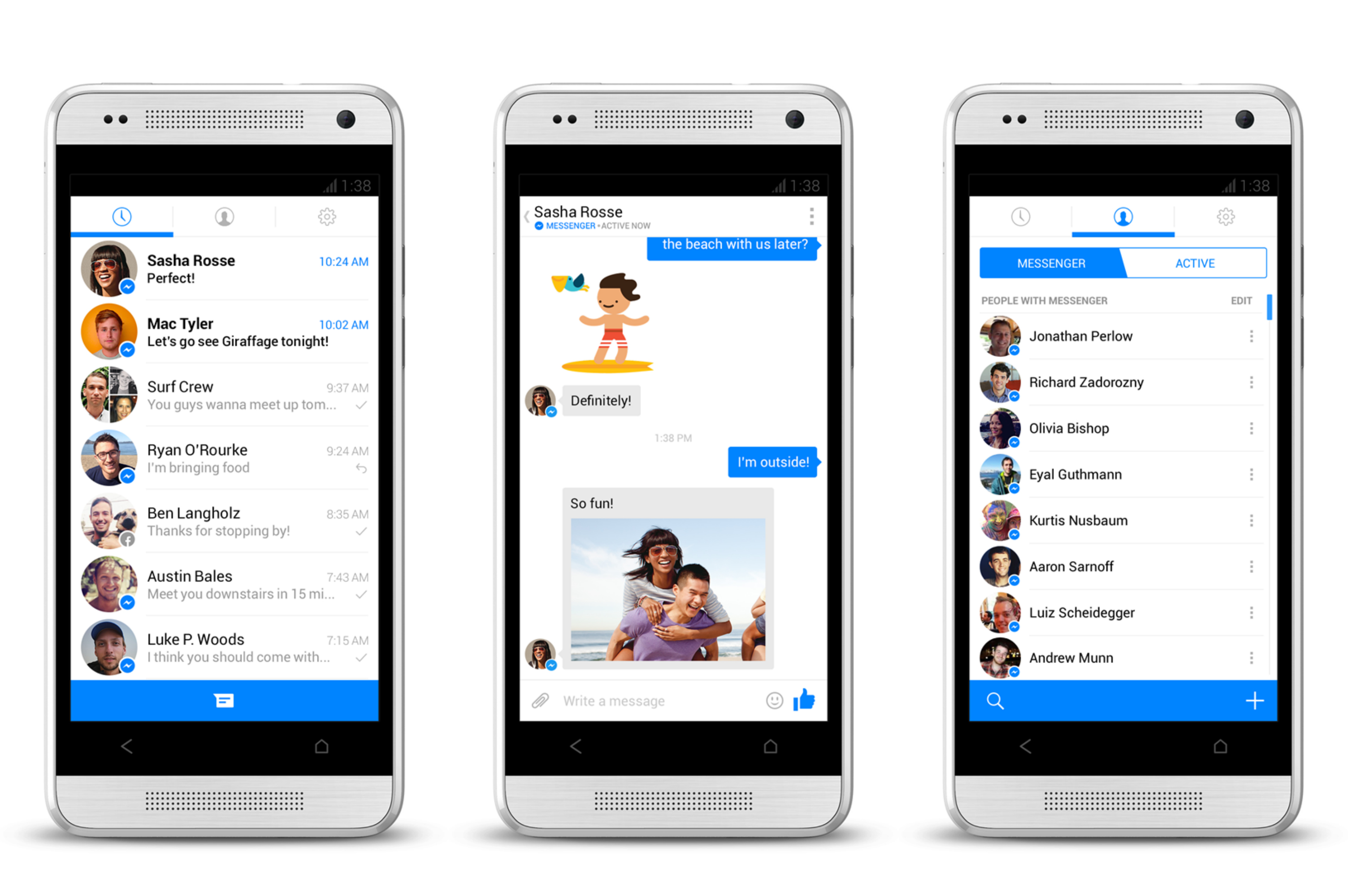 Download the Facebook Messenger Holo upgrade from Google Play