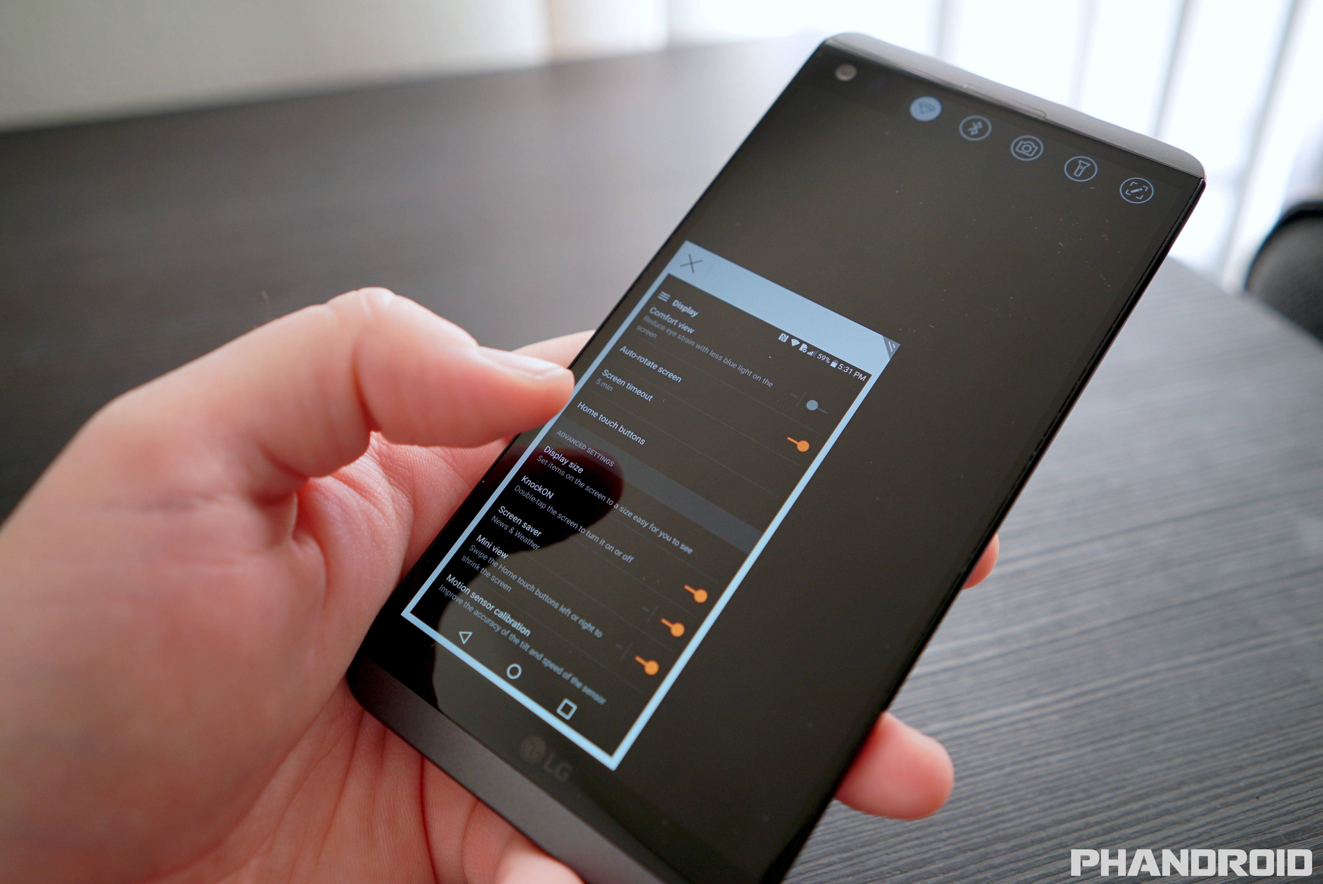 lg v20 30 tips tricks lg v20 screen size
