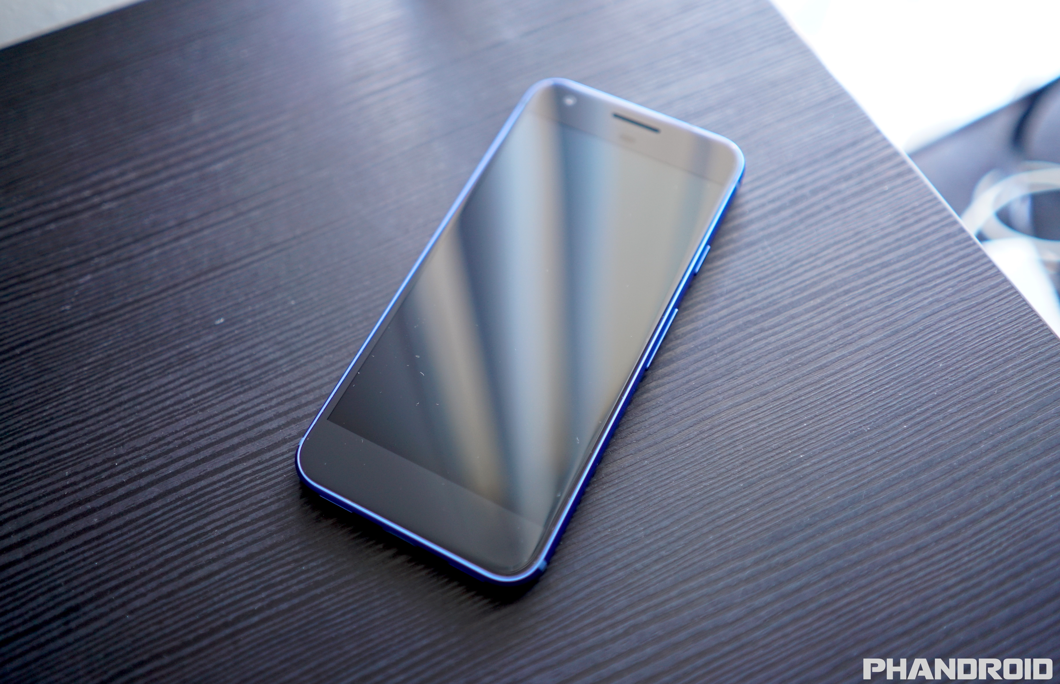 custom blue google pixel with black front looks amazing